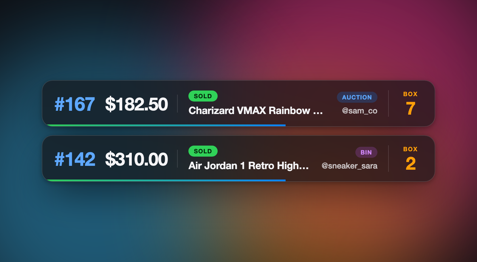 BeamLabel live sale pop-up notifications